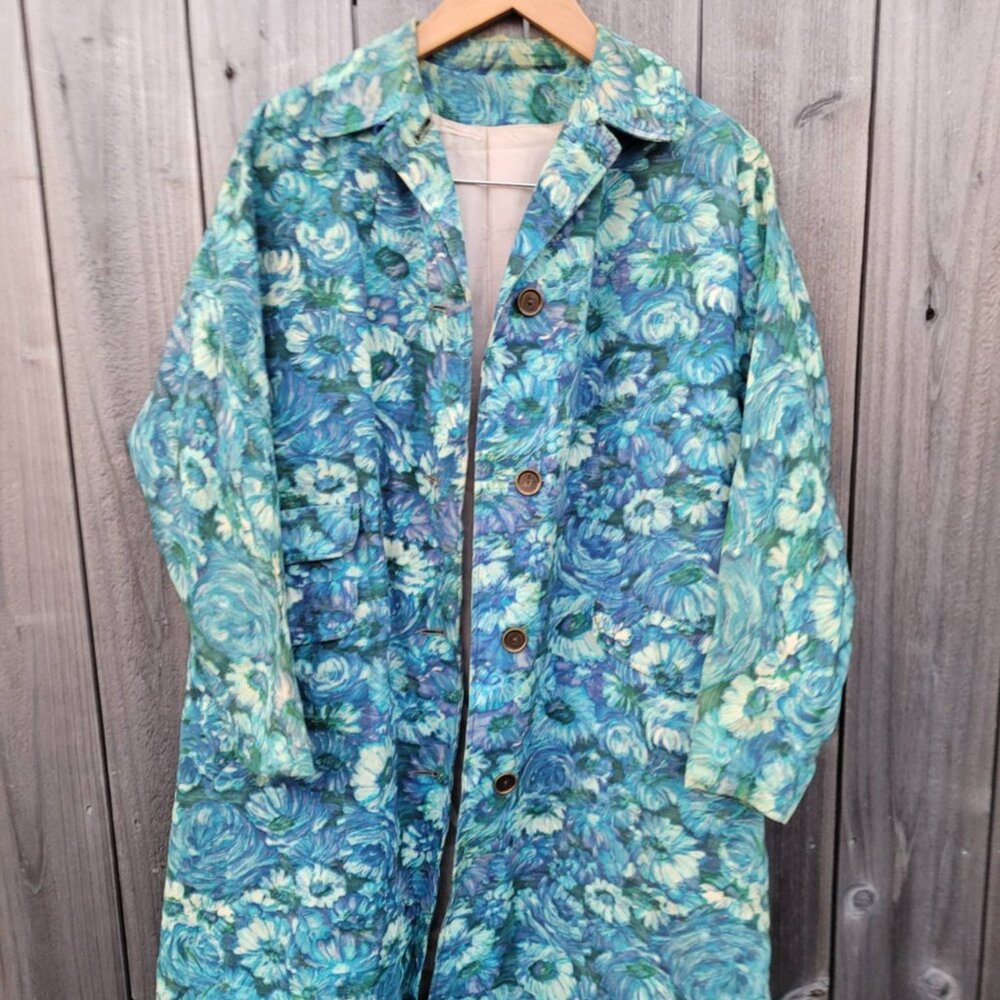 60s Vintage Spring Daisy light coat size up to L